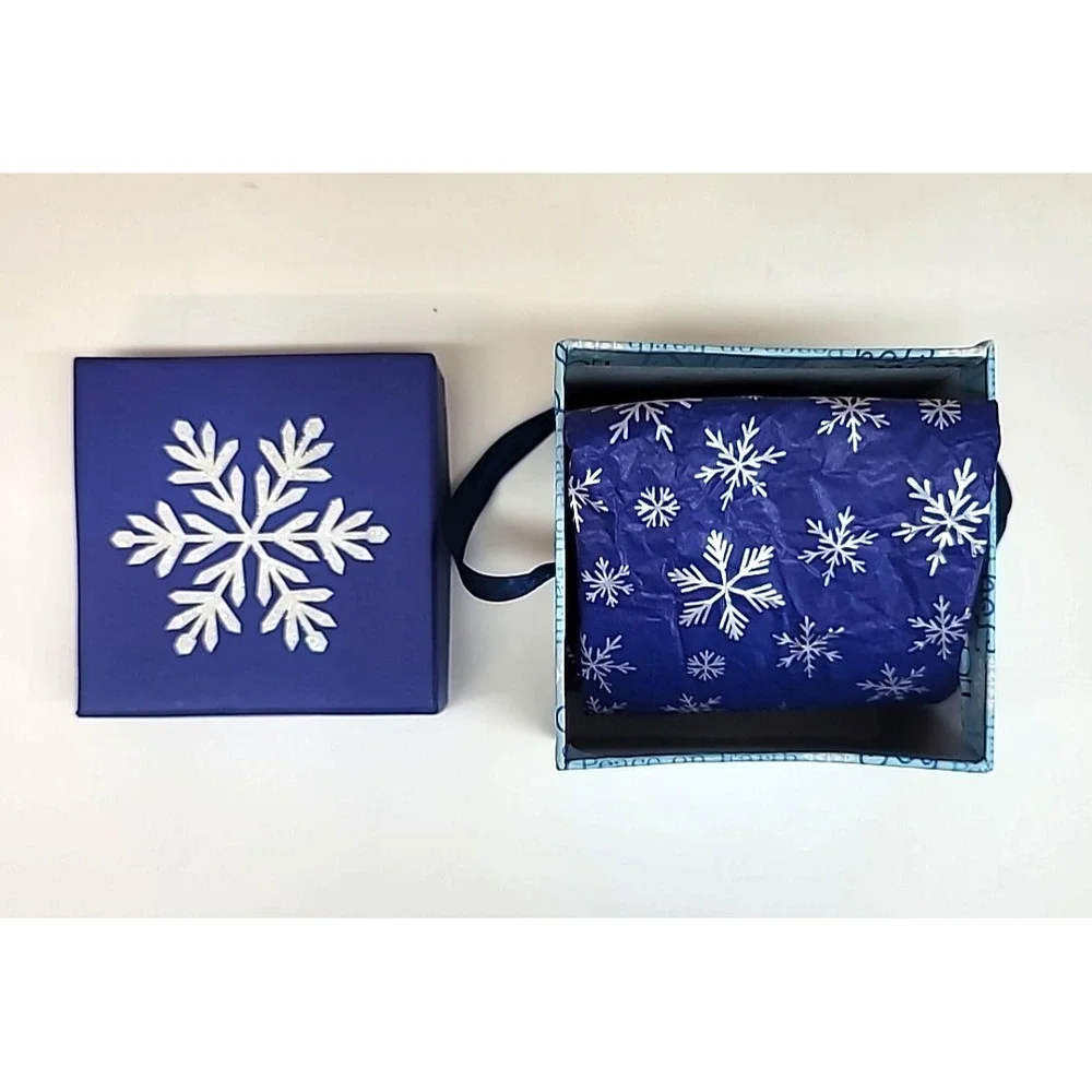 Lot Of 5 Decorative Christmas Gift Boxes-Stars-Snowflake-Pincone-Cheers